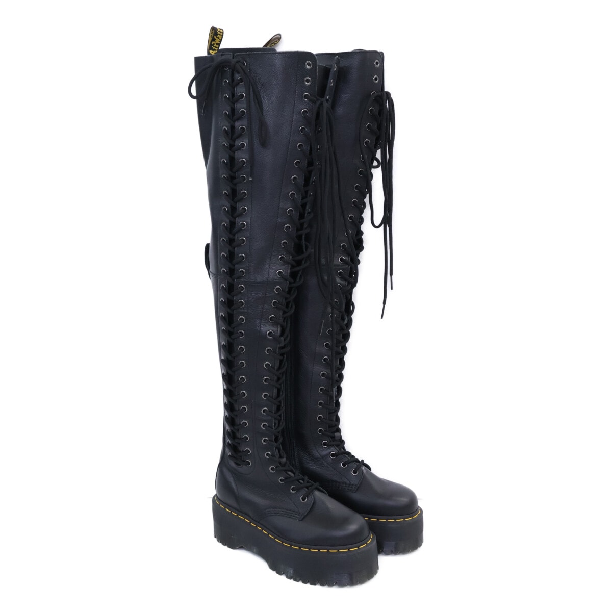 ドクターマーチン 新品同様 27360001 AZREYA 30ホール ニーハイブーツ