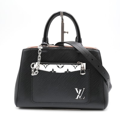 LOUIS VUITTON(ルイ・ヴィトン)マレル・トート BB エピ ハンドバッグ ショルダーバッグ 2WAY ノワール ブラック レザー シルバー金具 レディース【中古】
