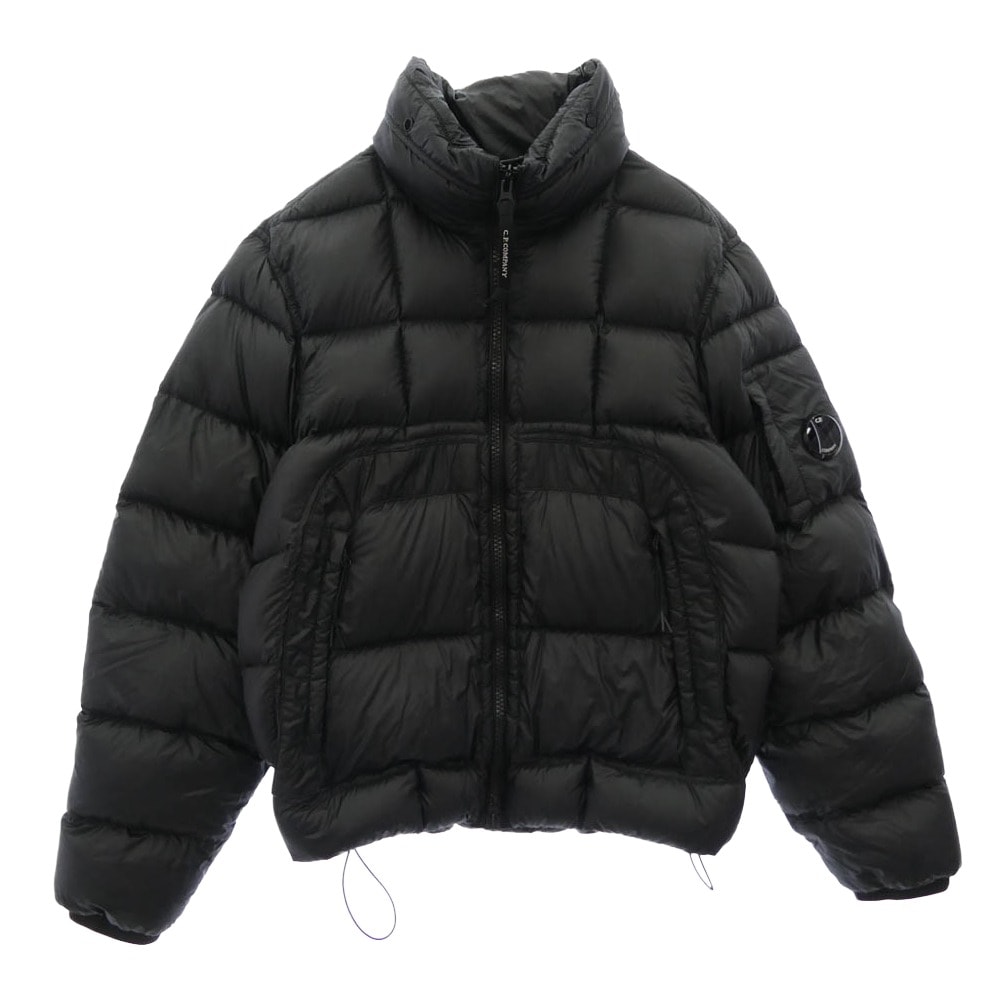 C.P.Company シーピーカンパニー ダウンジャケット 17CMOW216A D.D. SHELL HOODED SHORT DOWN JACKET シェル フード付 ショート ダウン ジャケット ブラック系 サイズ表記無し【中古】