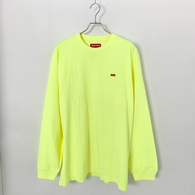 Supreme Small Box L/S Tee (25FW) "Fluorescent Yellow"