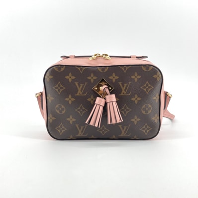 LOUIS VUITTON(ルイ・ヴィトン) サントンジュ モノグラム タッセルチャーム付 レザー 2WAY M44442 ショルダーバッグ ピンク×ブラウン