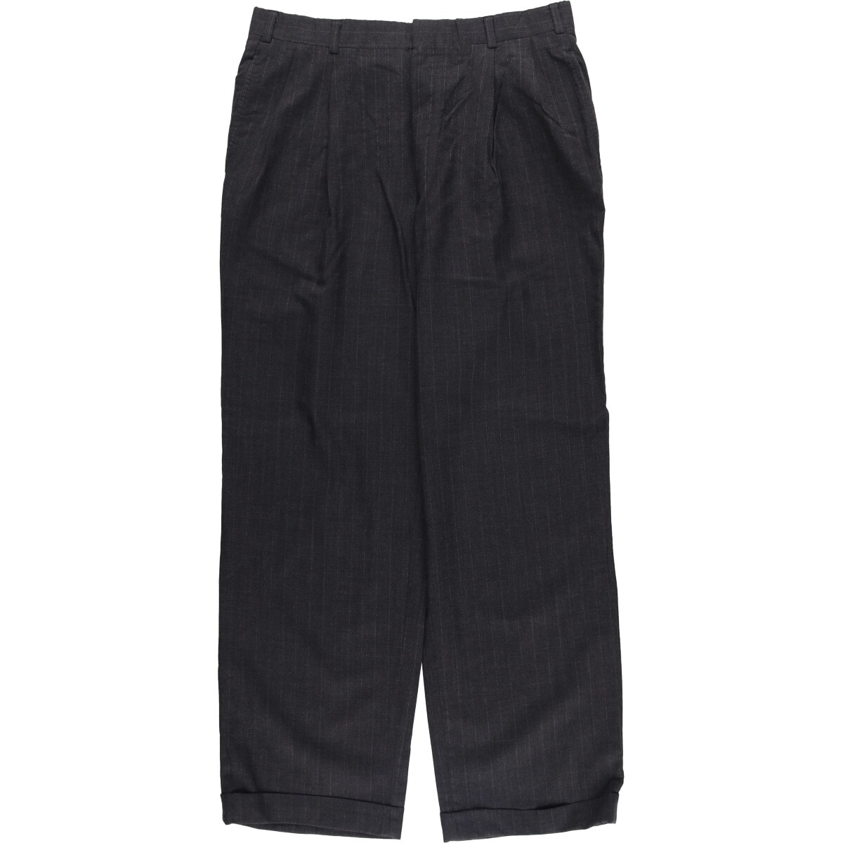 古着 ブルックスブラザーズ Brooks Brothers ストライプ柄 ツータック スラックスパンツ USA製 メンズw31相当/eaa586186