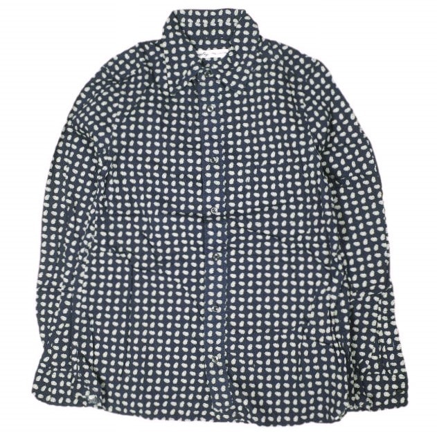 BEAMS BOY ビームスボーイ ペイズリーレギュラーカラーシャツ 1311-0112-818 Free NAVY 長袖 トップス g13919