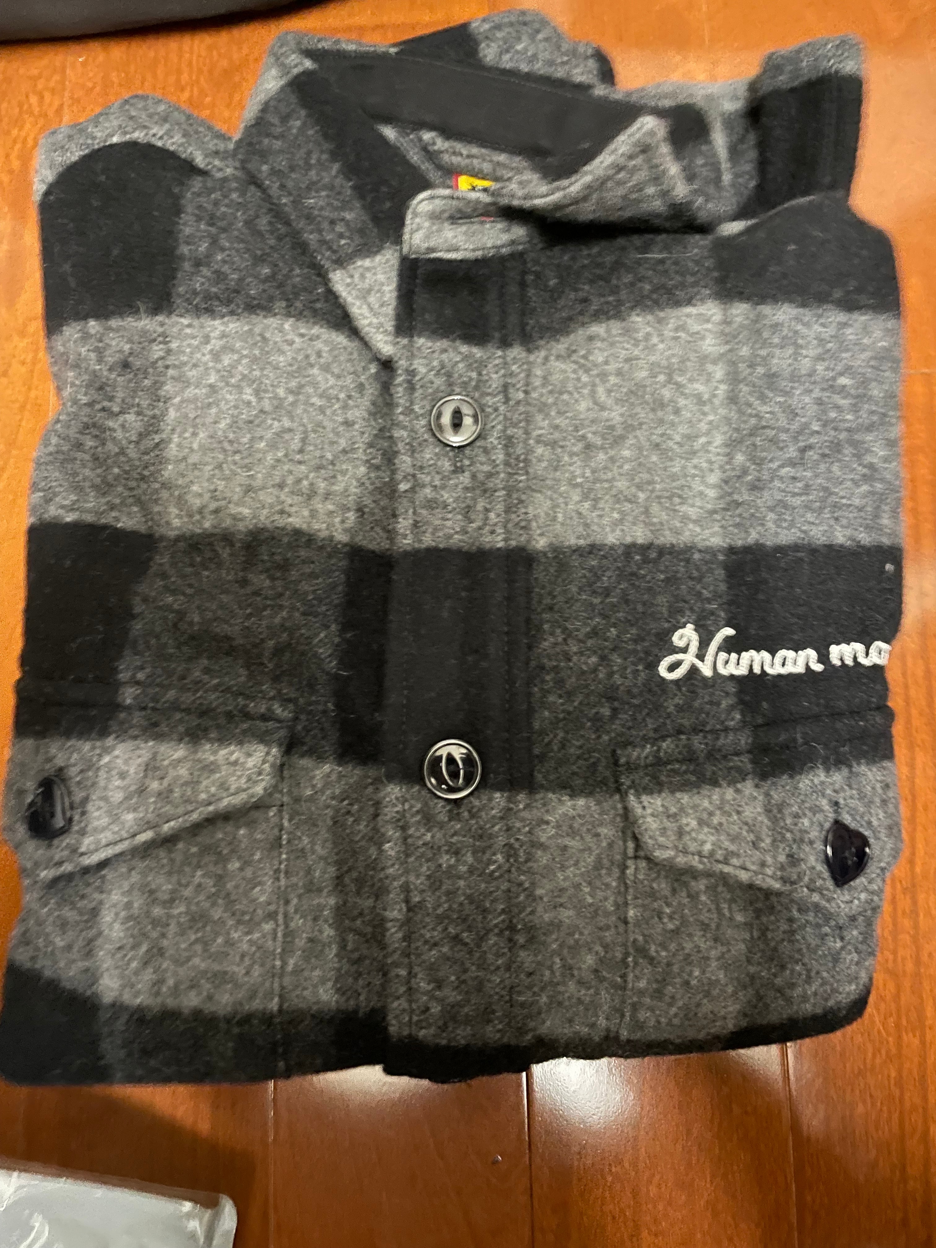 HUMAN MADE WOOL OVERSHIRT "Black"