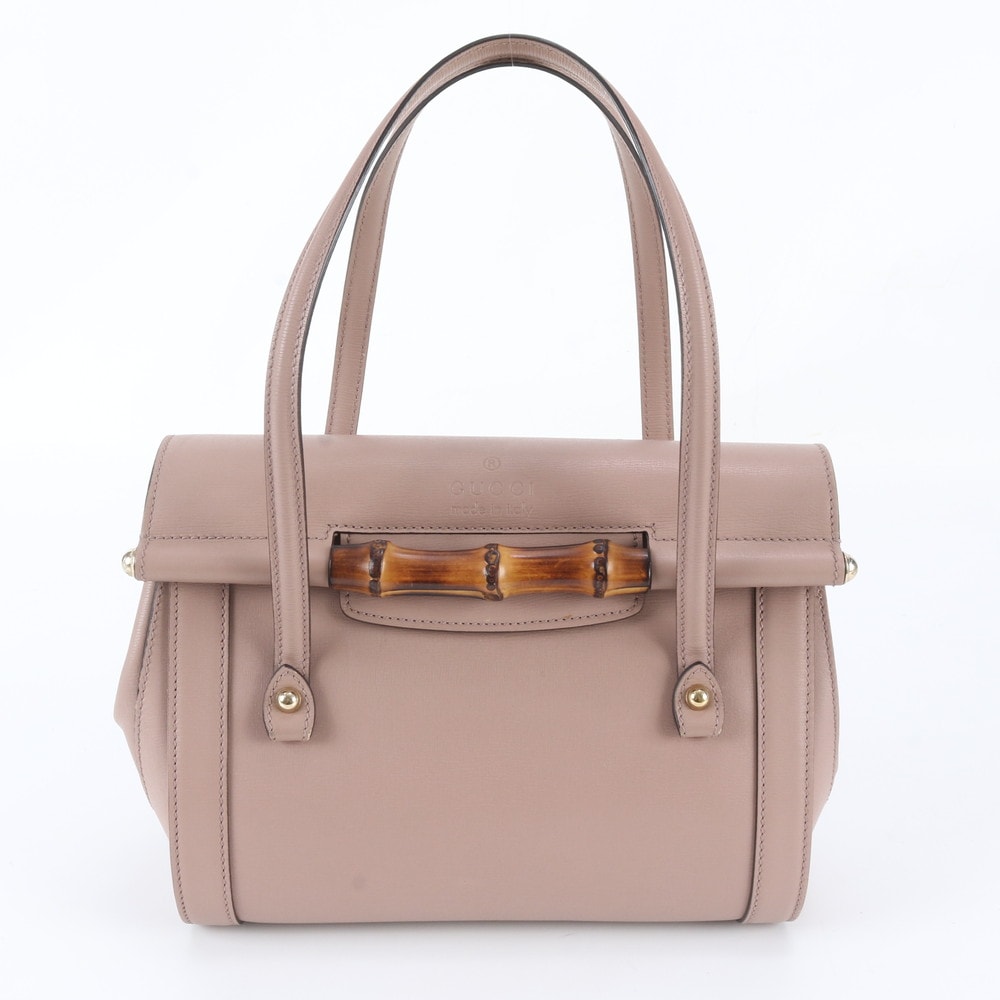■極美品 グッチ バンブー 338989 ハンドバッグ レザー