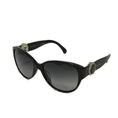 CHANEL シャネル ココマーク バタフライ シェイプ アイウェア ロゴ CCマーク アセテート ブラック サングラス 5192A c.622/3C