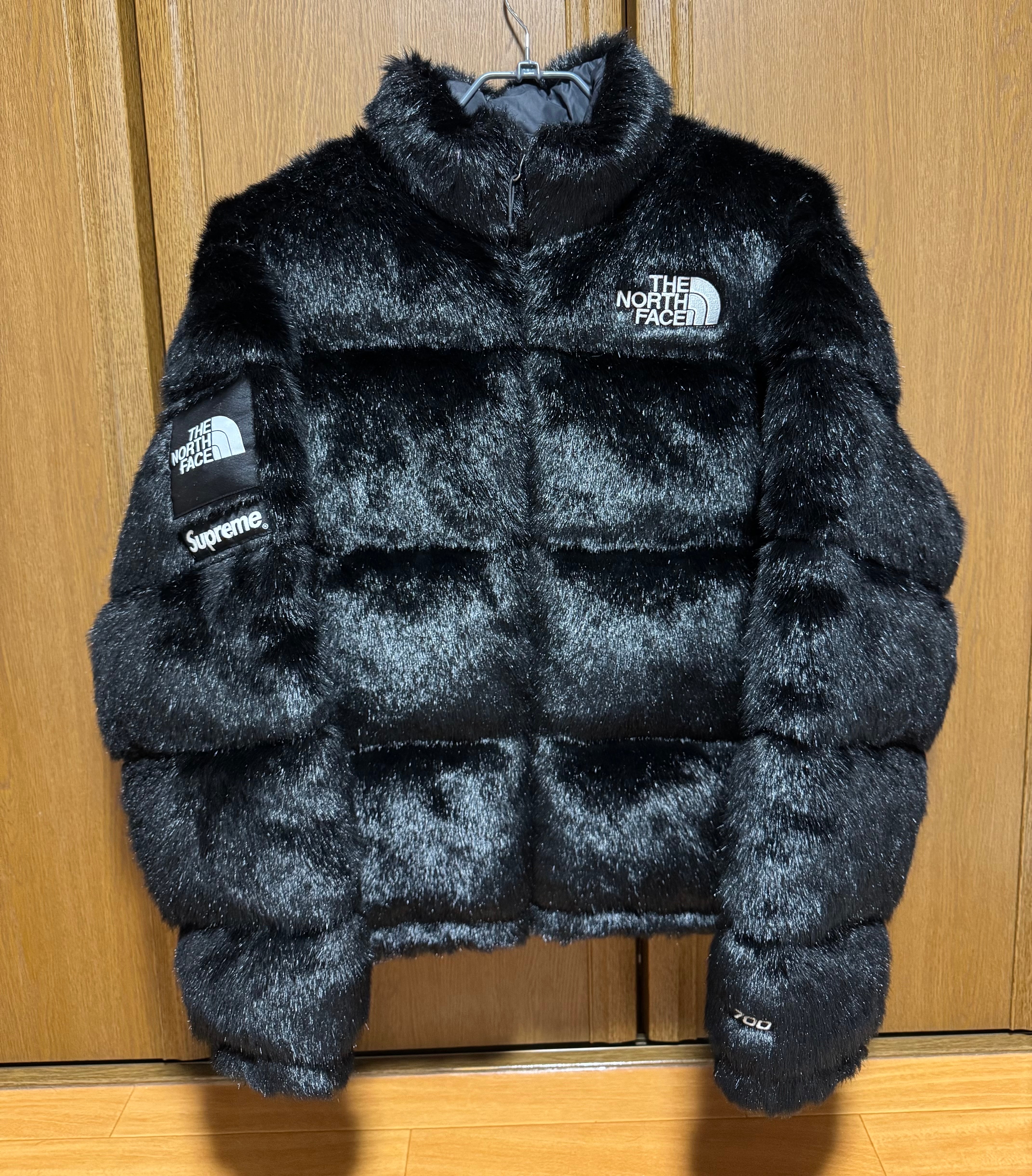 Supreme x The North Face Faux Fur Nuptse Jacket "Black"