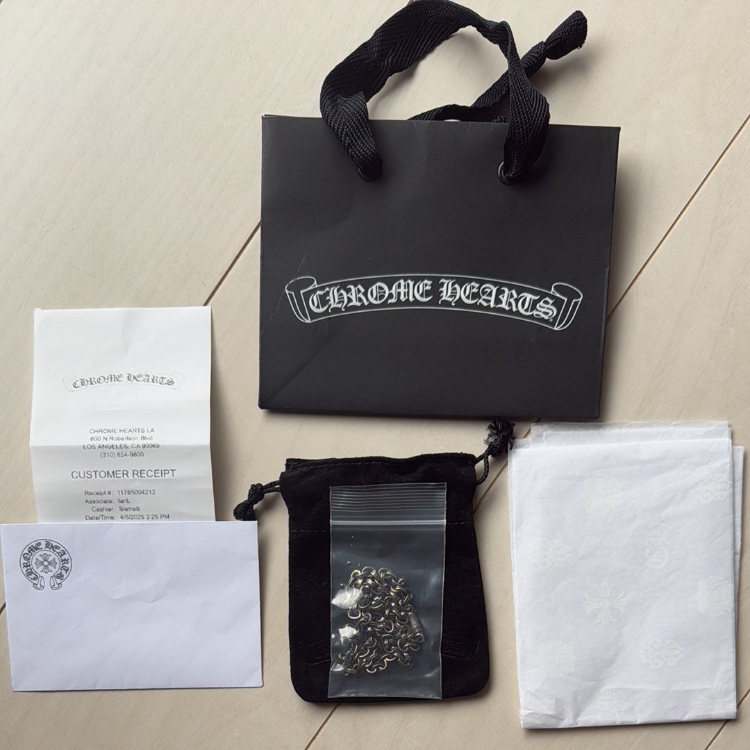 Chrome Hearts Paper Chain Necklace 50cm (20inch) "Silver"