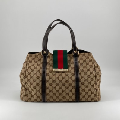 GUCCI(グッチ) ニューレディース シェリーライン 211935 トートバッグ ベージュ