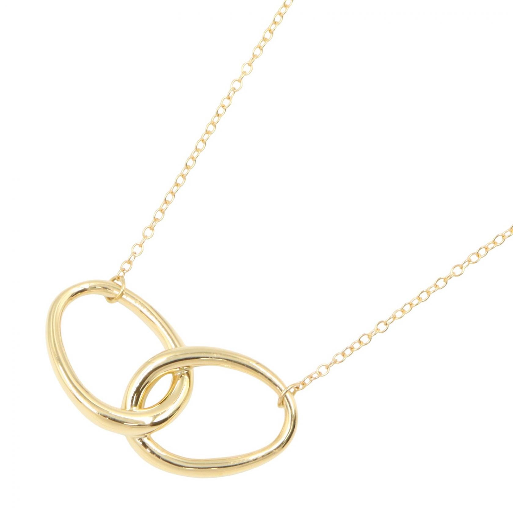 ティファニー TIFFANY&CO ダブルループ ネックレス ネックレス ジュエリー K18(イエローゴールド) レディース ゴールド系 【中古】