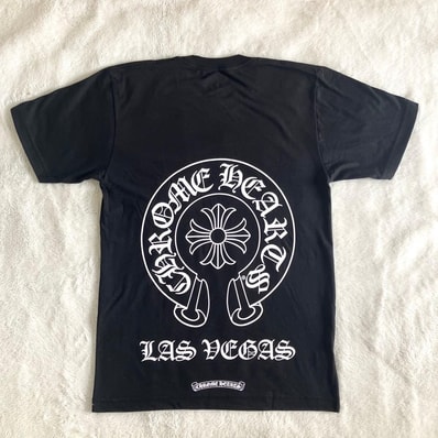 新品未使用 クロムハーツ ラスベガス ホースシューロゴ ポケット Tシャツ S ブラック