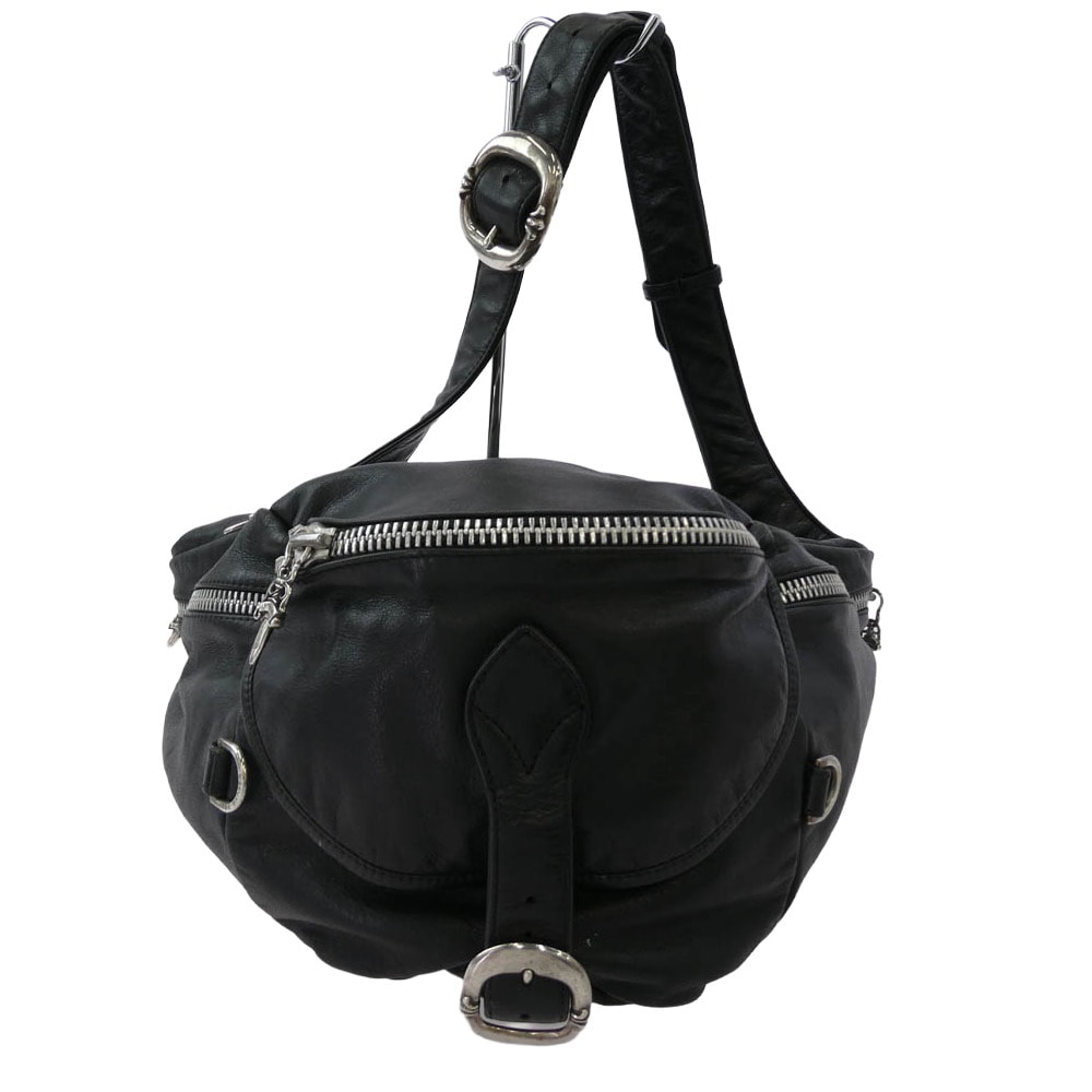 Chrome Hearts Snat Pack Leather XL West Bag "Black"