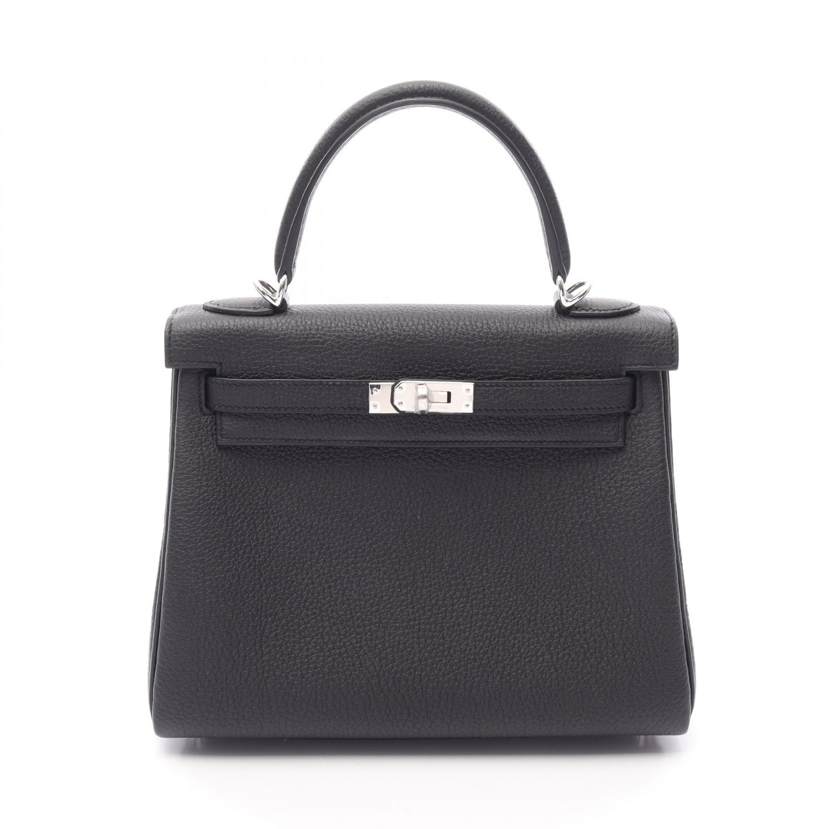 エルメス HERMES ケリー25 内縫い 2WAY ハンドバッグ バッグ トゴ トゴ レディース ブラック系 【中古】
