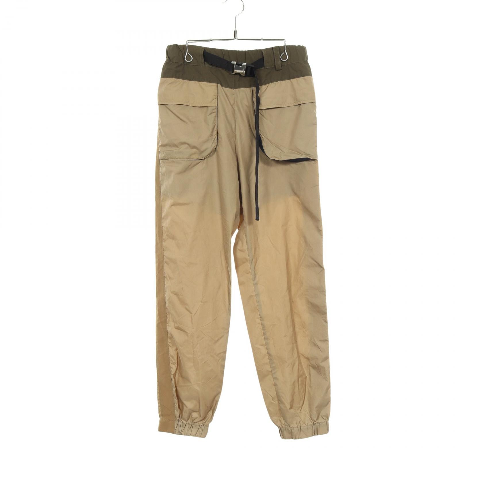 サカイ Sacai Grosgrain Mix Pants グログランミックス パンツ 衣料品 ボトムス ナイロン メンズ レディース ベージュ系 / カーキ系 / ブラウン系 【中古】