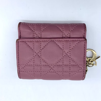 Dior Lady Dior Lotus Wallet "Purple"