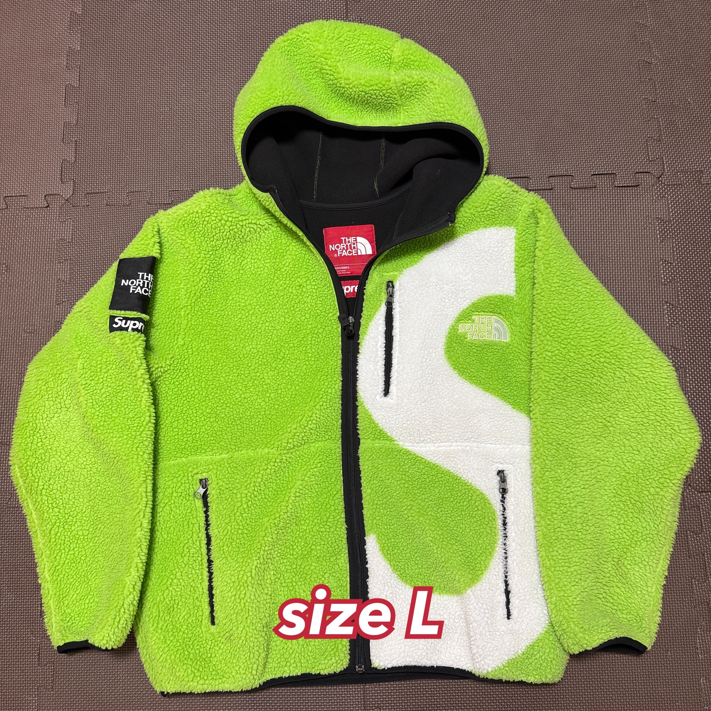 Supreme x The North Face S Logo Hooded Fleece Jacket "Green"