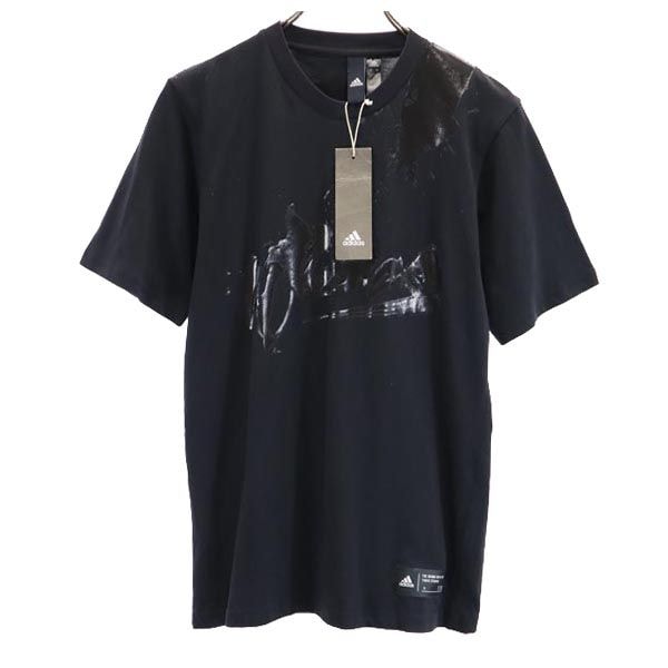 未使用 adidas アディダス 半袖 Tシャツ XS 黒系