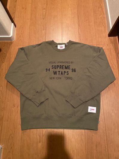 Supreme / WTAPS Crewneck "Light Olive"