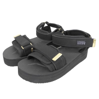 スイコック 未使用 ドレステリア別注 サンダル レディース ブラック 6 OG-064PODTR 6(US)