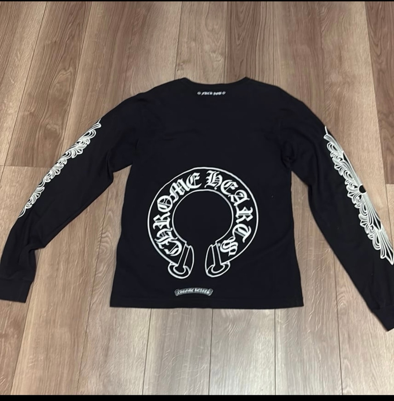 Chrome Hearts Horseshoe Floral Cross L/S T-Shirt "Black"