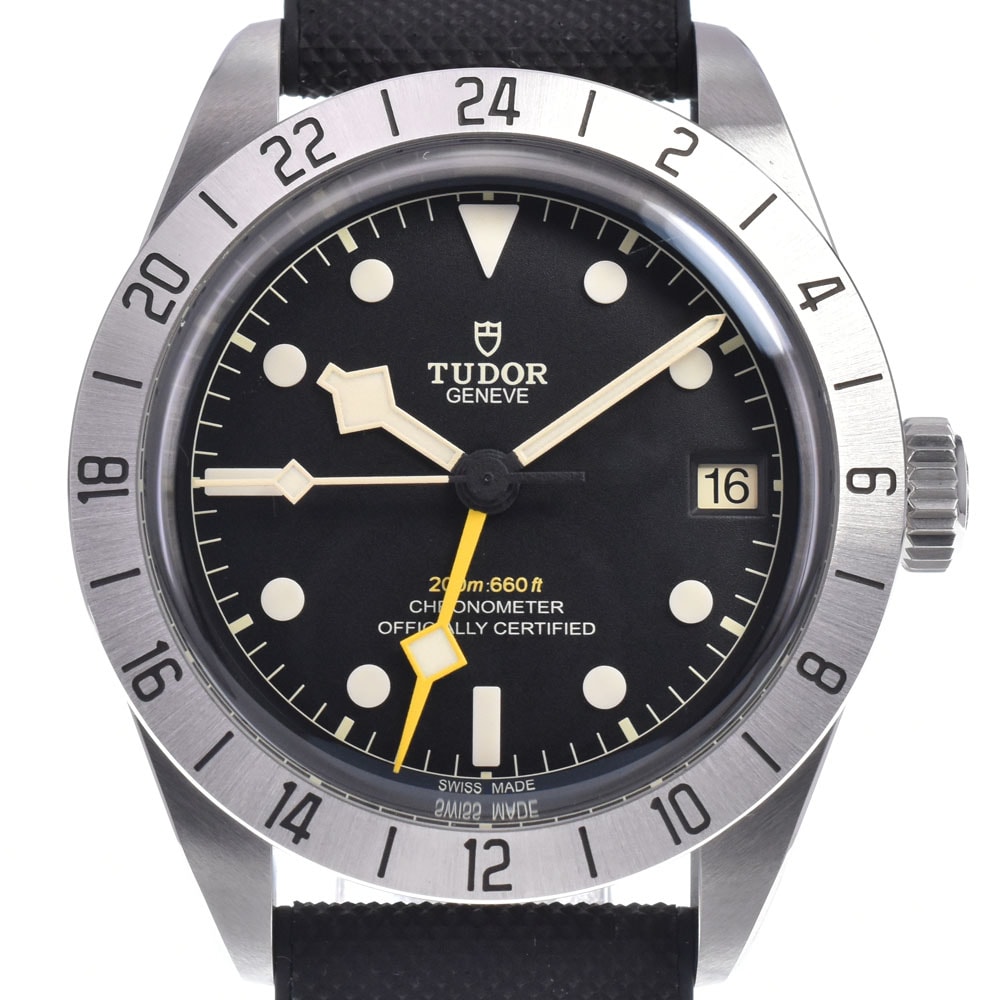 チューダー TUDOR M79470 ブラックベイ プロ GMT ブラック 自動巻き メンズ 美品 箱・保証書付き 腕時計 M#148578