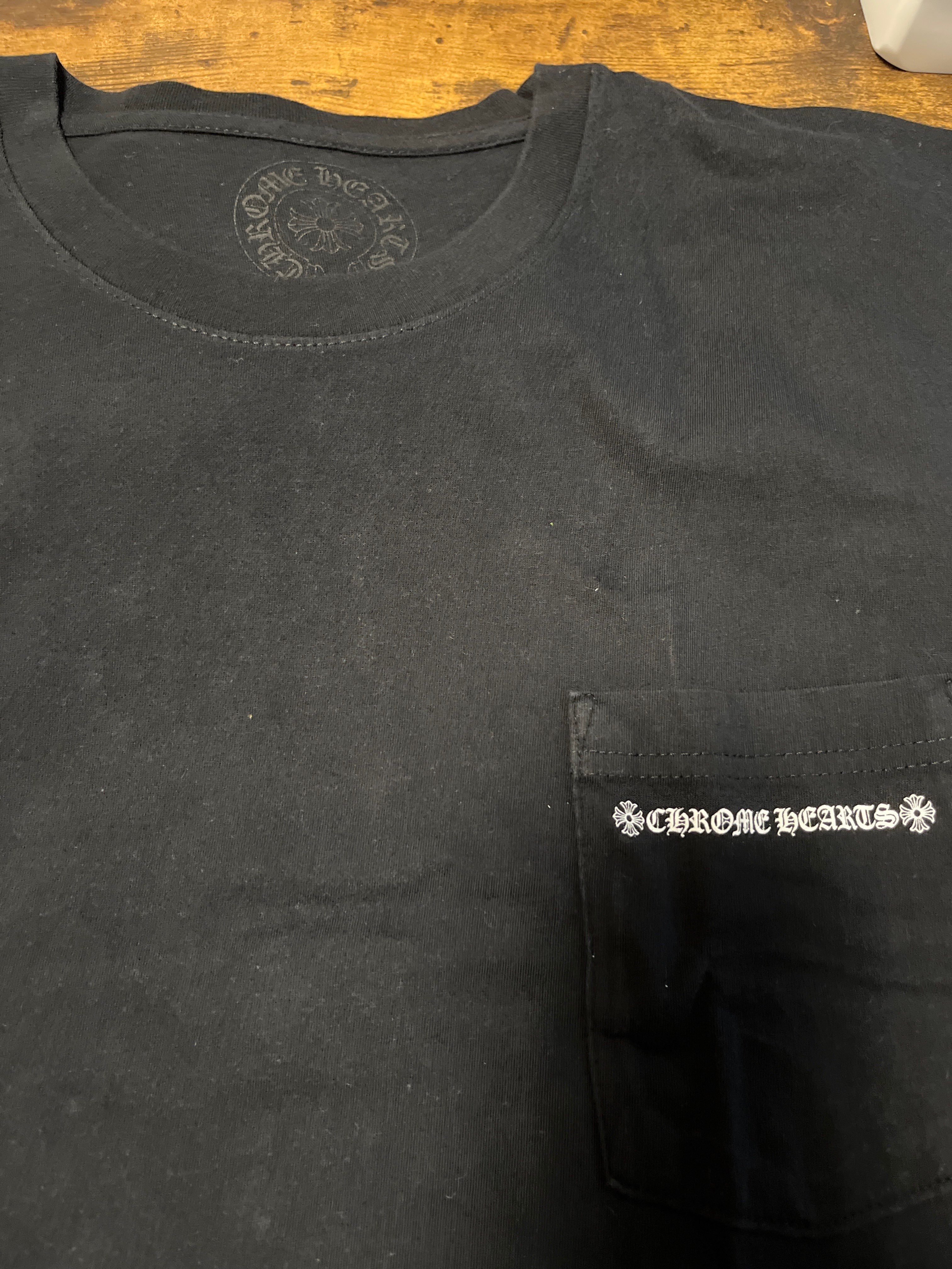 Chrome Hearts Cemetery Cross Tire Tracks L/S T-Shirt "Black"