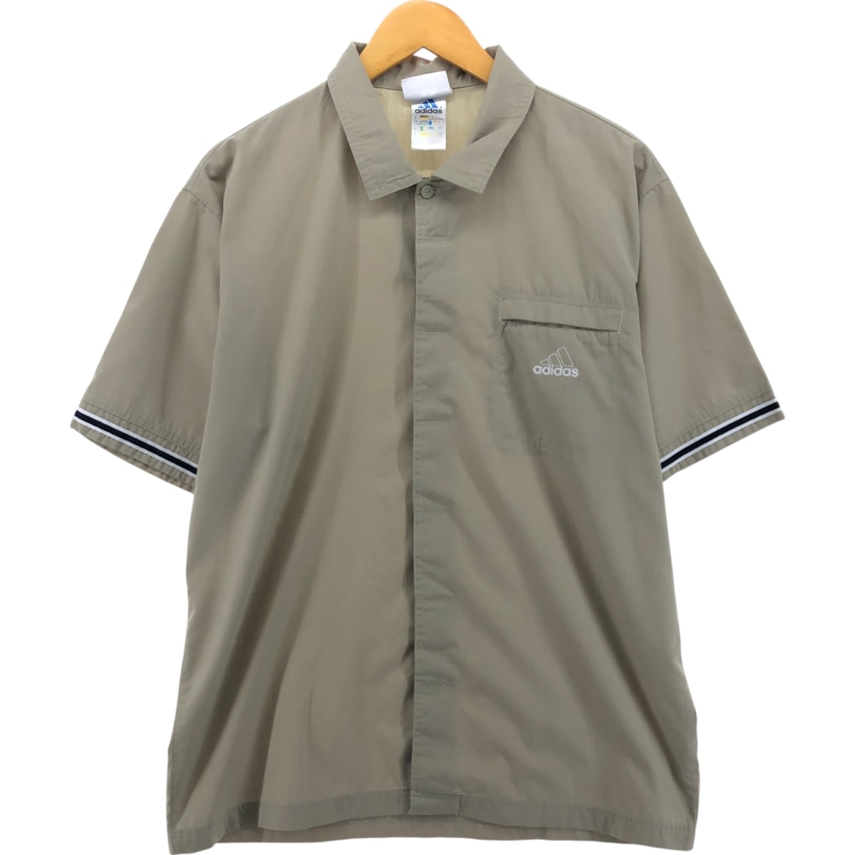 古着 90~00年代 アディダス adidas 半袖 ポリシャツ メンズL相当 ヴィンテージ/eaa558378