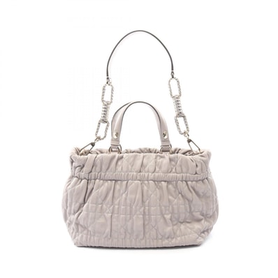 ディオール Dior カナージュ ハンドバッグ バッグ レザー レディース パープル系 【中古】
