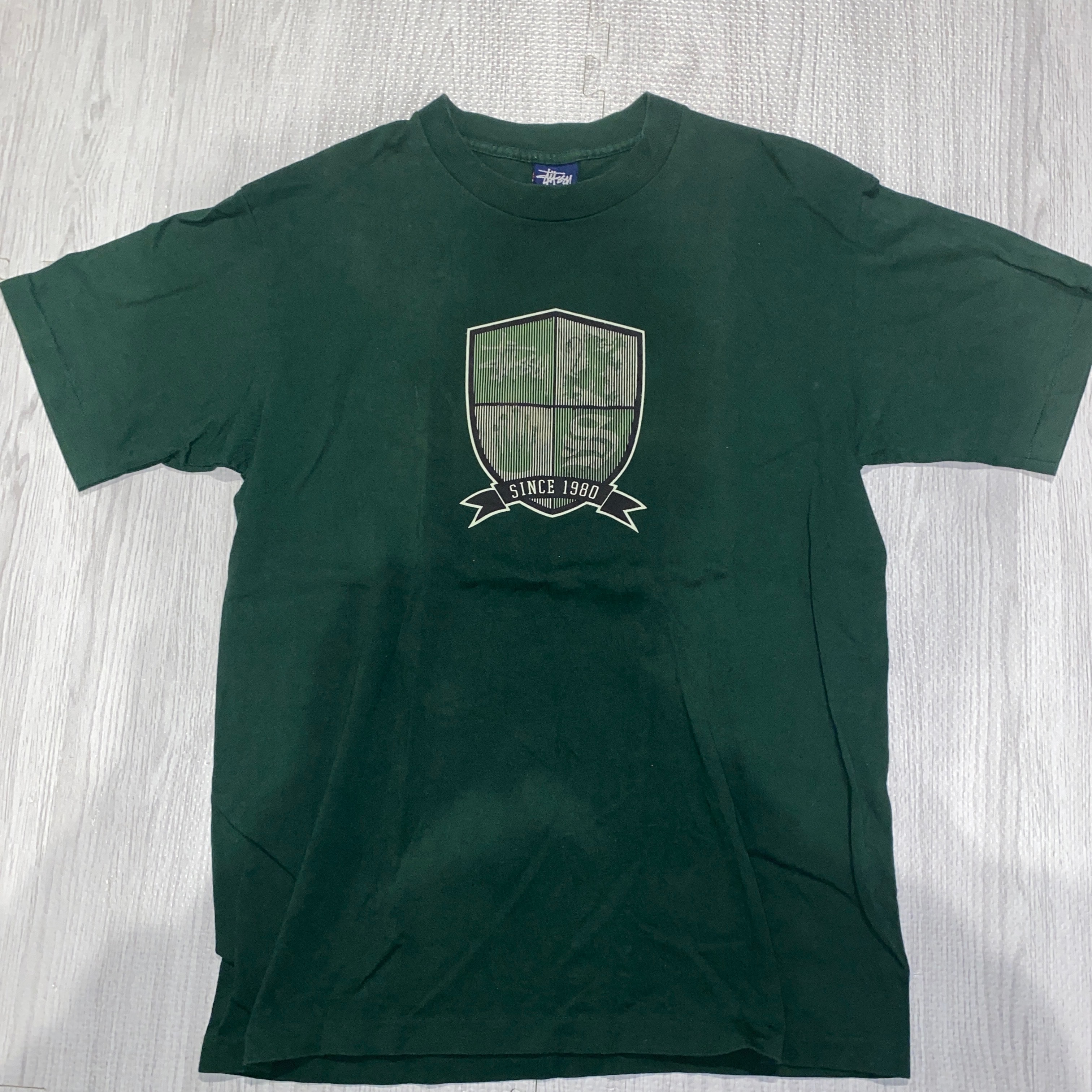 old stussy 紺タグ モザイクエンブレム 90s USA