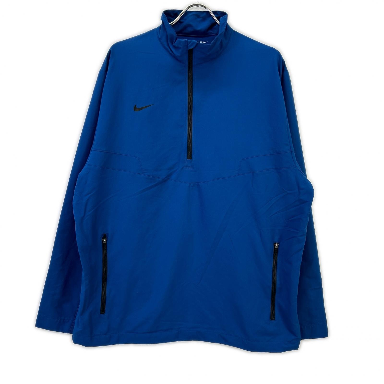 ナイキ ブルー ハーフジップ ジャケット L