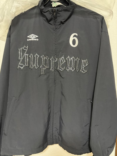 Supreme x Umbro Rhinestone Track Jacket "Black"