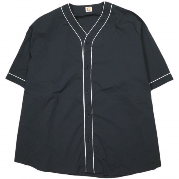SEE SEE シーシー 24SS 日本製 アーバンリサーチ台湾10周年記念 NYLON BASEBALL SHIRTS ナイロンベースボールシャツ XXXXXL NAVY Urban Basic Collection 半袖 URBS トップス g24412