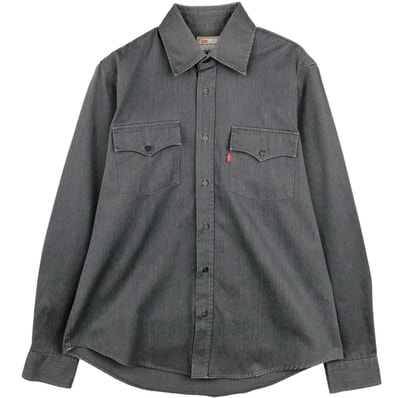 古着 リーバイス Levi's STA-PREST スタプレ 長袖 コットンシャツ メンズL相当/eaa643365