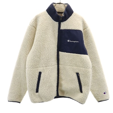 Champion チャンピオン フリースジャケット L ホワイト