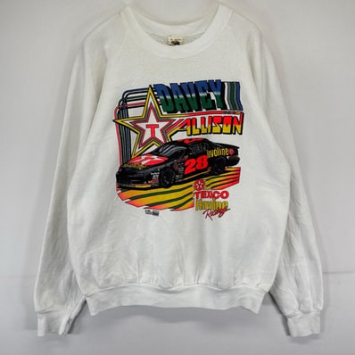 古着 90's/90年代 フルーツオブザルーム FRUIT OF THE LOOM USA製 スウェット ラグラン レーシング プルオーバー XL ホワイト系 メンズ