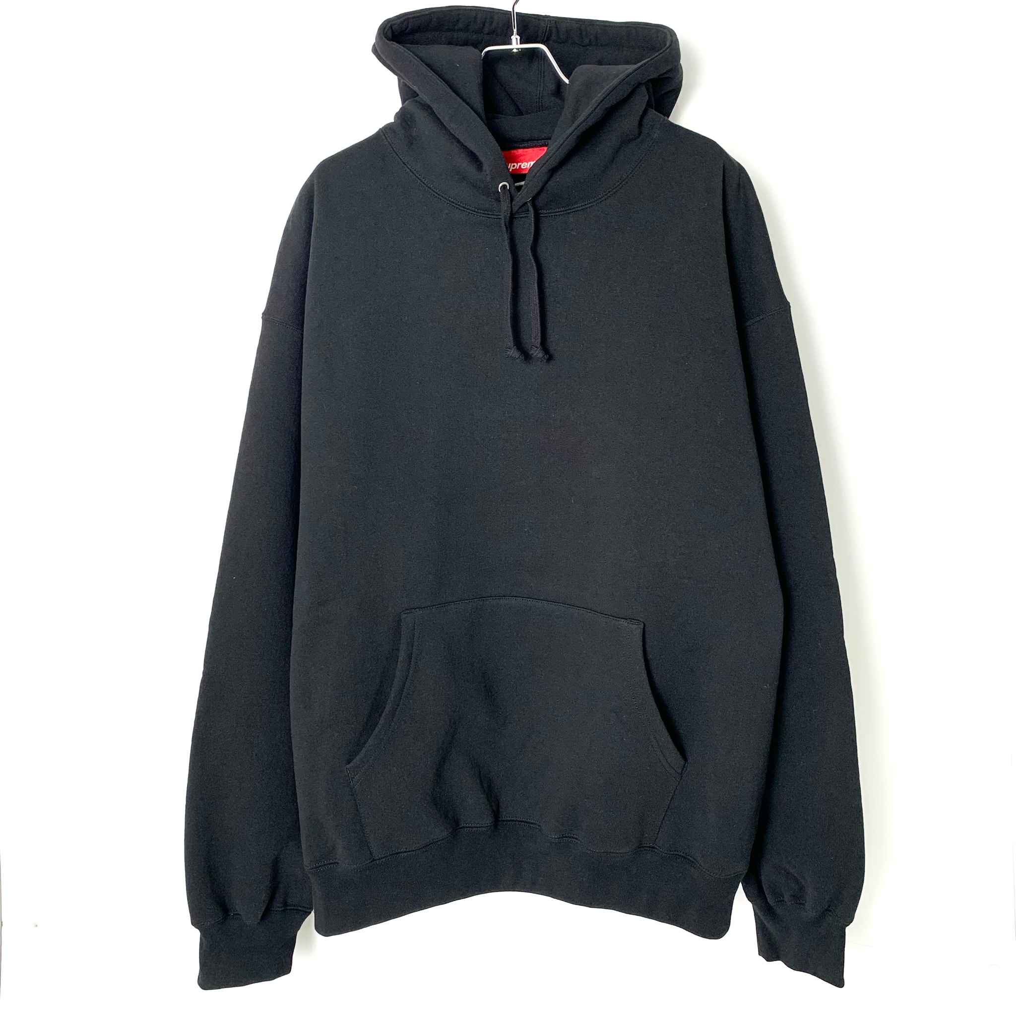 Supreme Satin Applique Hooded Sweatshirt (25FW) "Black"