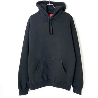Supreme Satin Applique Hooded Sweatshirt (25FW) "Black"