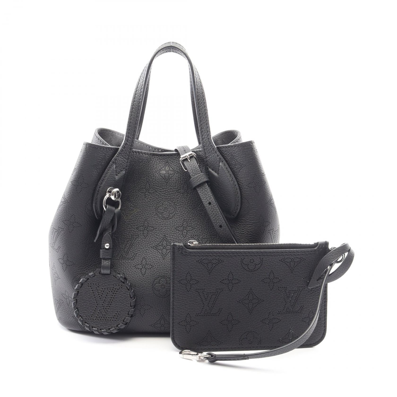 ルイ・ヴィトン LOUIS VUITTON ブロッサムPM 2WAY ハンドバッグ バッグ レザー マヒナ ノワール レディース ブラック系 M21848 【中古】