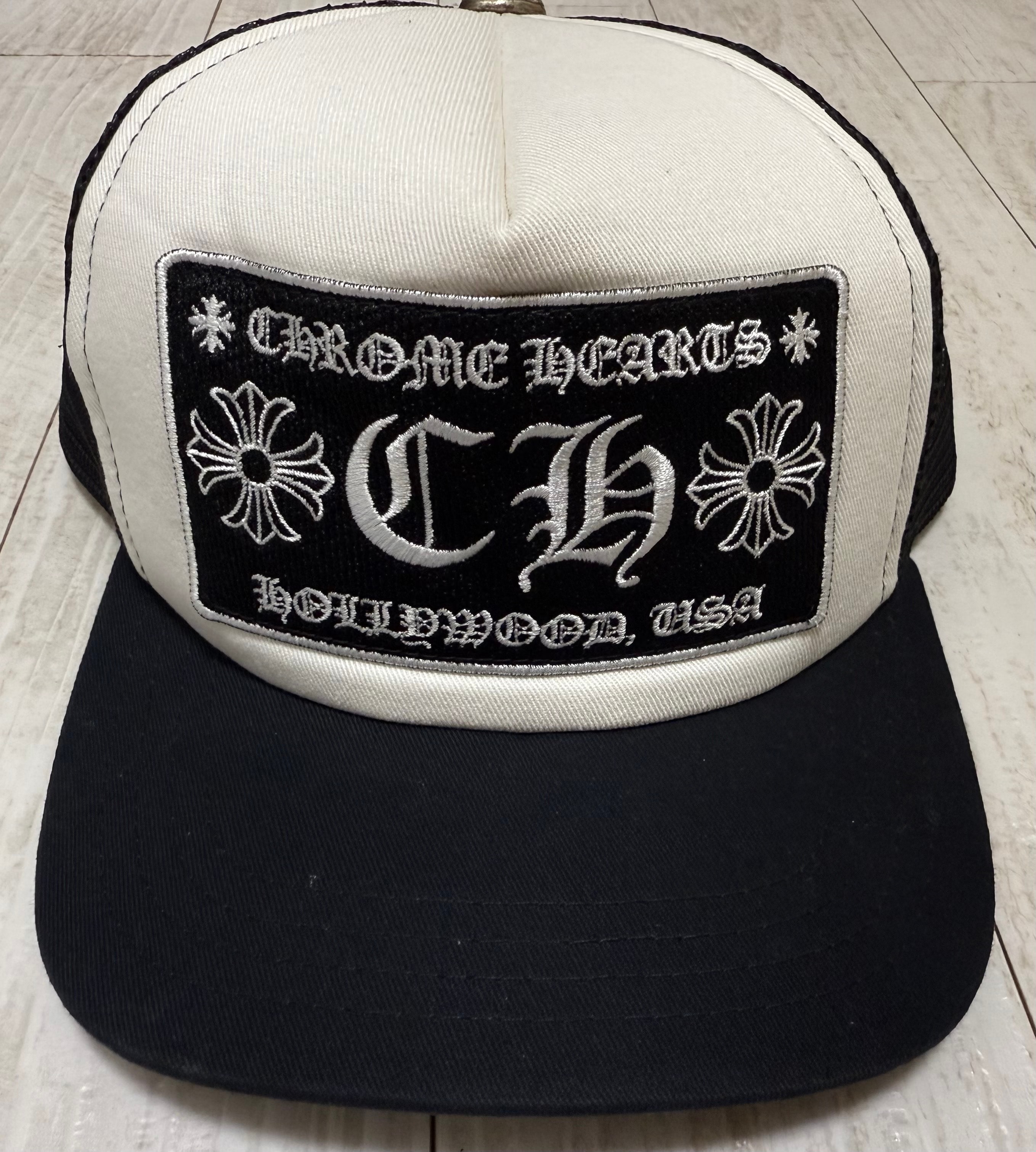 Chrome Hearts Trucker Cap CH "Black/White"