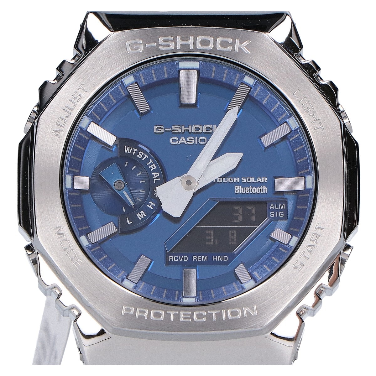 ジーショック 【新品同様】GM-B2100AD-2AJF FULL METAL 2100 Series Bluetooth アナデジ タフソーラー