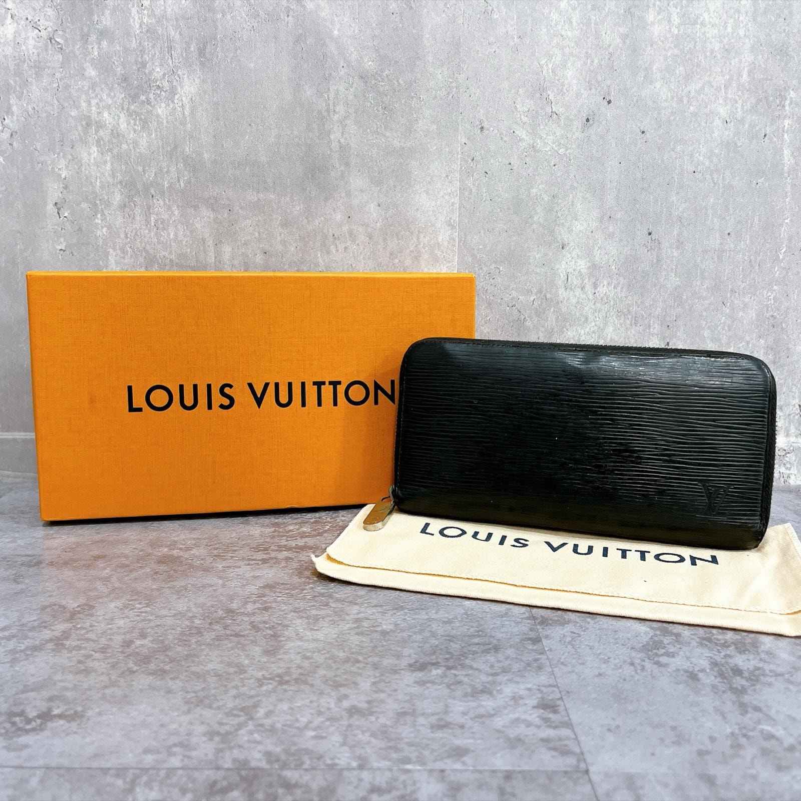 【LOUIS VUITTON】ルイヴィトン エピ ジッピーウォレット 長財布 ラウンドファスナー レザー 箱 保存袋付き ノワール ブラック 小物 財布