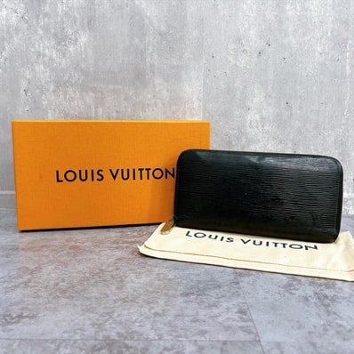 【LOUIS VUITTON】ルイヴィトン エピ ジッピーウォレット 長財布 ラウンドファスナー レザー 箱 保存袋付き ノワール ブラック 小物 財布