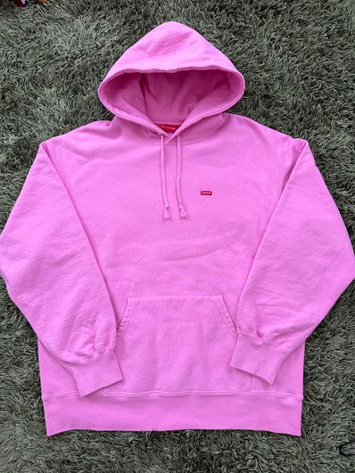 Supreme Small Box Hooded Sweatshirt "Pink" (21FW)