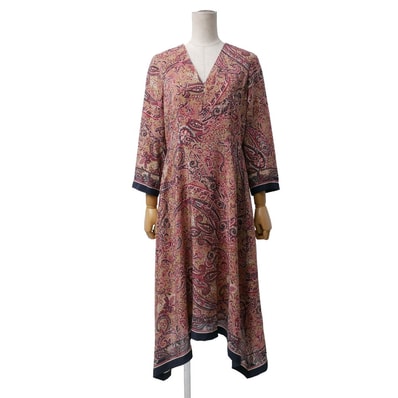■美品■Max Mara Studio マックスマーラ ストゥディオ 622609996 ワンピース サイズ38 ペイズリー エスニック ブランド古着【中古】20260123/RA7367