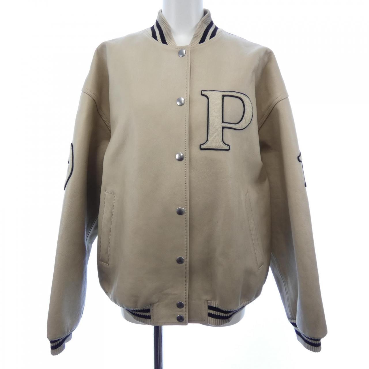 プラダ PRADA パッチツキ レザー ボンバージャケット 58A190 SOOO 15Y0 レザージャケット