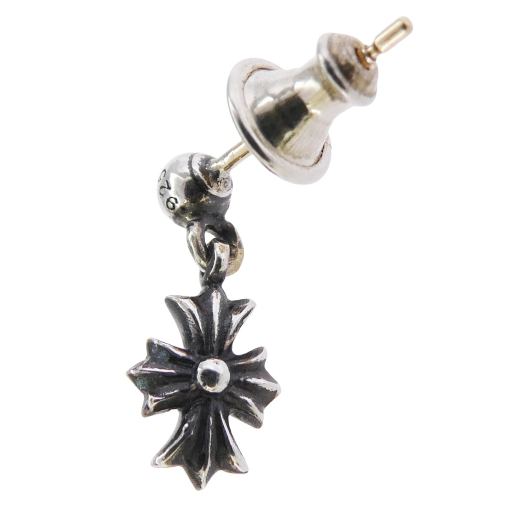 Chrome Hearts Tiny E CH Plus Drop Earrings "Silver"