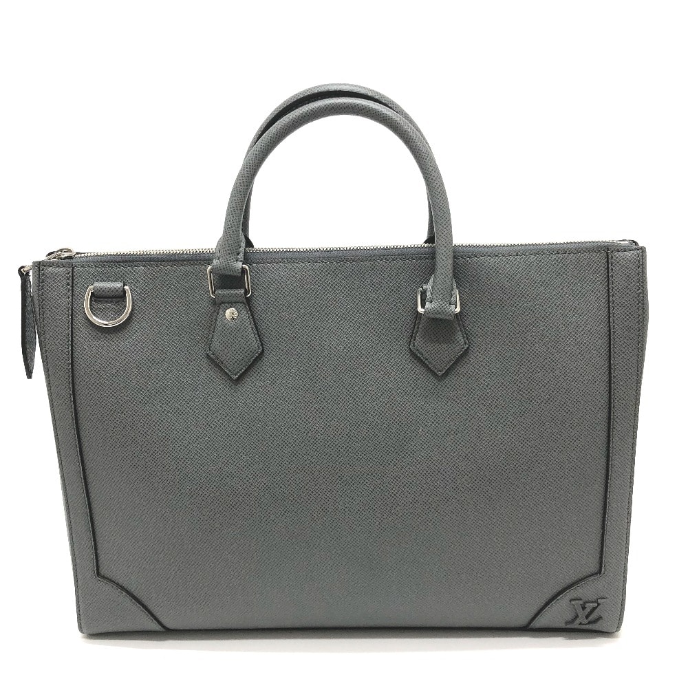 ルイヴィトン LOUIS VUITTON スリム ブリーフケース M30856 タイガ 2WAYバッグ カバン ショルダーバッグ ビジネスバッグ タイガレザー グラシ グレー 新品同様