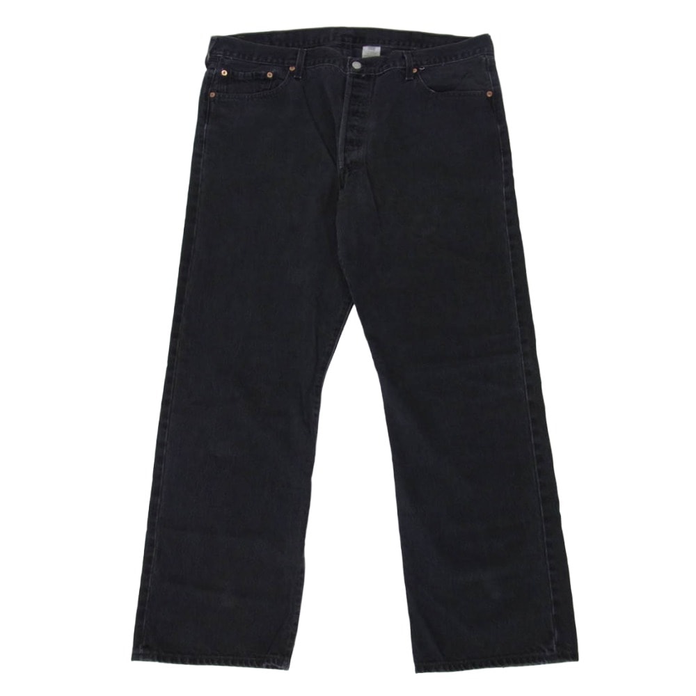 Levi's リーバイス 00s USA製 501 501-0660 サークルR ボタン裏刻印689 ボタンフライ デニム パンツ ブラック系 42【中古】
