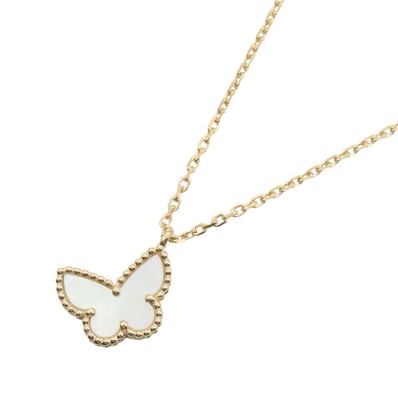 ヴァンクリーフ&アーペル Van Cleef & Arpels スウィートパピヨン マザーオブパール ネックレス ネックレス ジュエリー K18(イエローゴールド) マザーオブパール レディース ゴールド系 / ホワイト系 VCARF69300