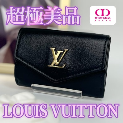 超極美品 LOUIS VUITTON ポルトフォイユ ロックミニ 三つ折り財布 コンパクト レディース メンズ